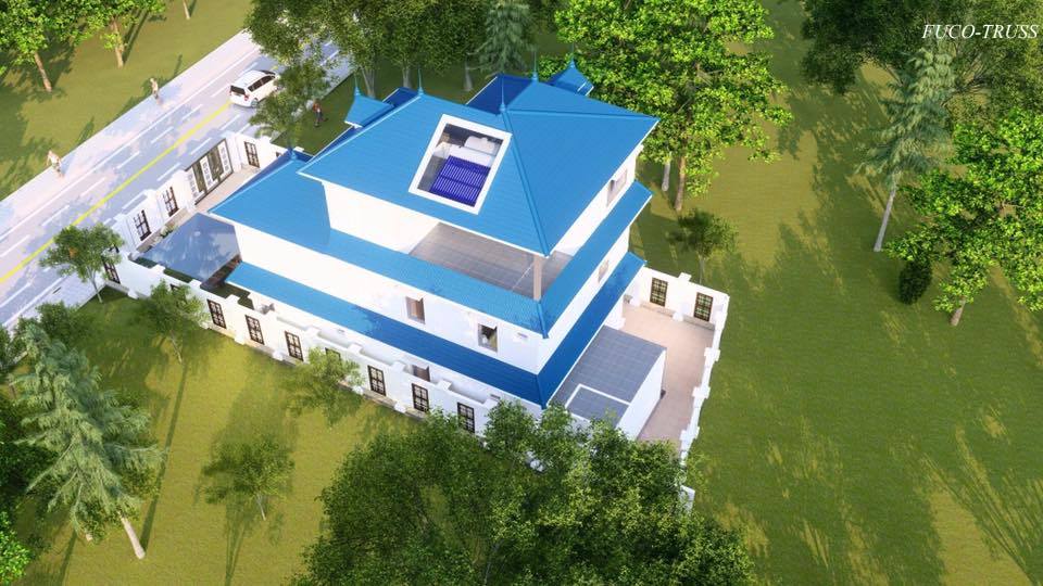 kèo mái bê tông, kèo mái biệt thự chất lượng cao cấp tại Thái Bình