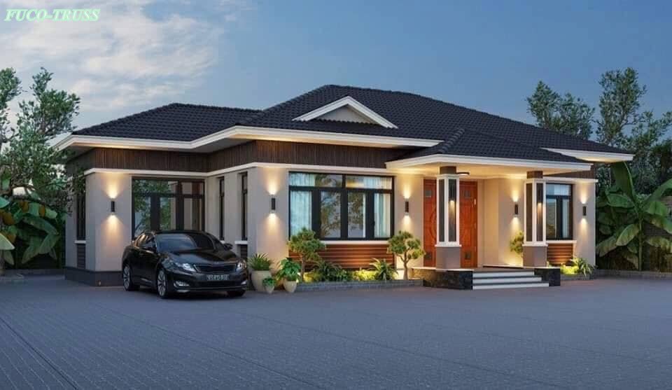 Kèo thép siêu nhẹ 2 lớp, kèo thép siêu nhẹ 3 lớp, kèo thép siêu nhẹ nhà biệt thự tại Bình Định