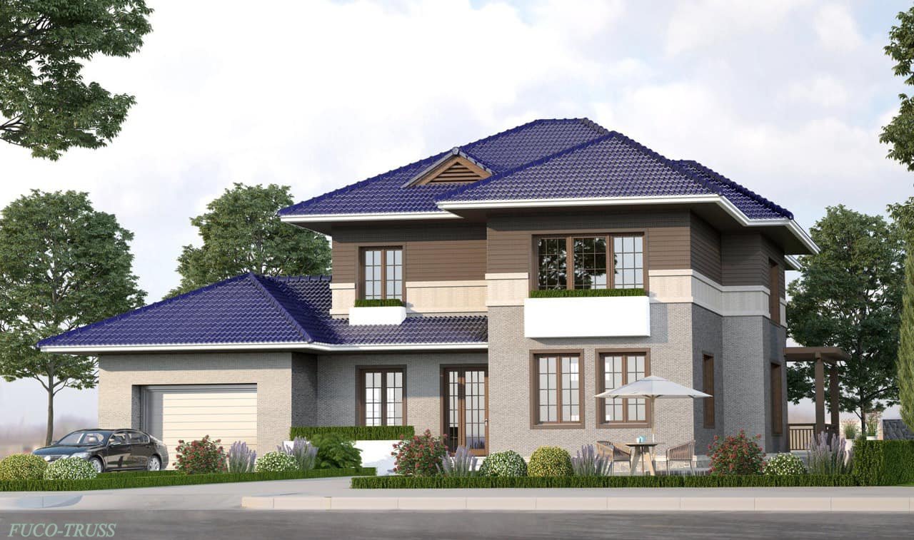 Xà gồ, cầu phong, Mè, Lito dòng kèo thép siêu nhẹ 2 lớp, 3 lớp, kèo mái bê tông, kèo mái biệt thự chất lượng cao cấp tại nước Yên Bái