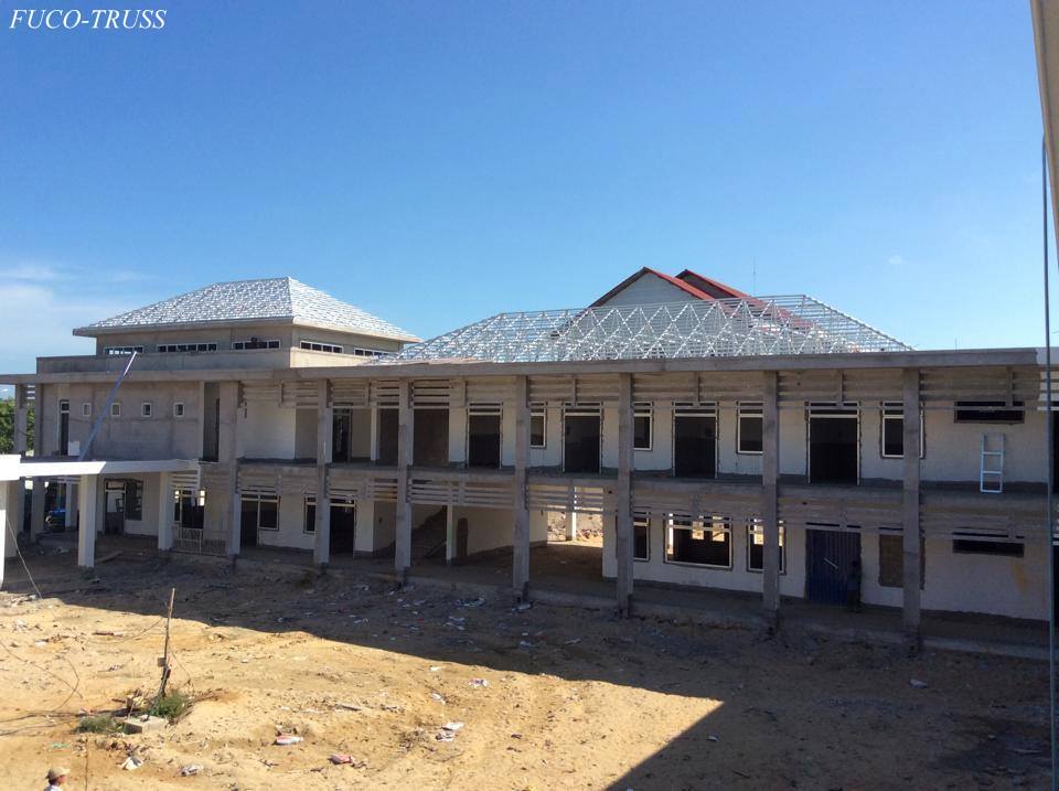 Kèo thép siêu nhẹ hệ giàn công trình tâm linh