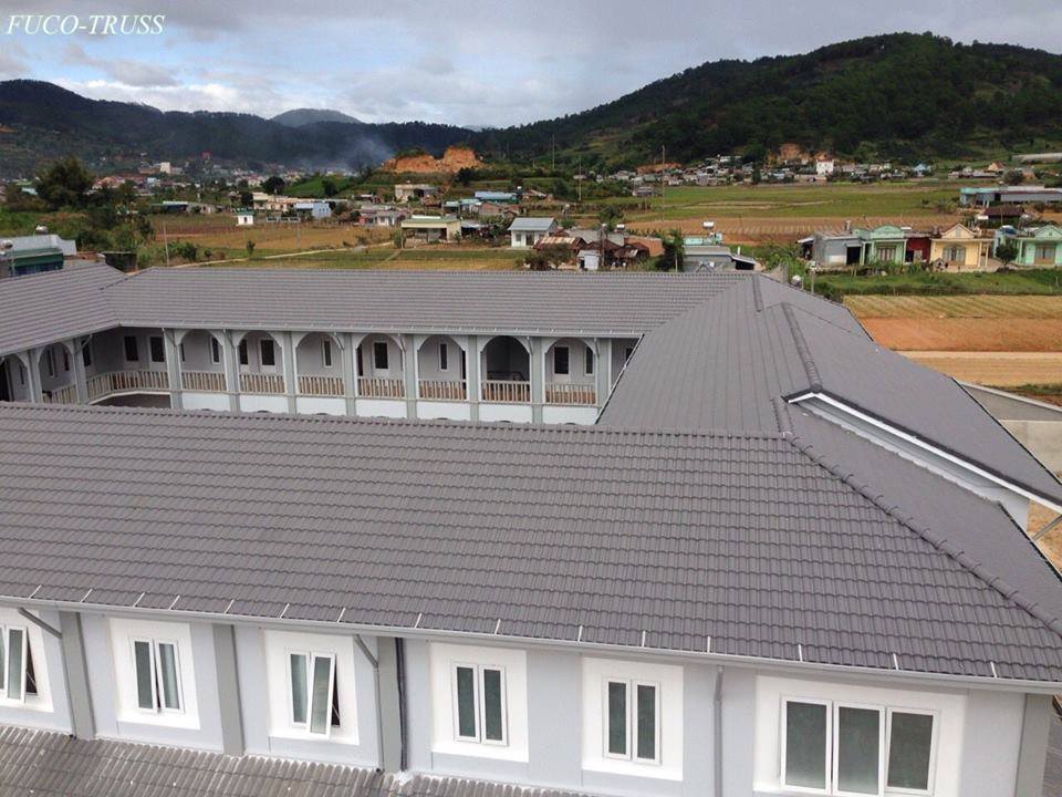 Kèo thép siêu nhẹ hệ giàn công trình tâm linh