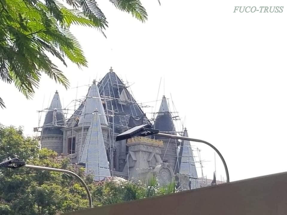 Kèo thép siêu nhẹ hệ giàn công trình tâm linh
