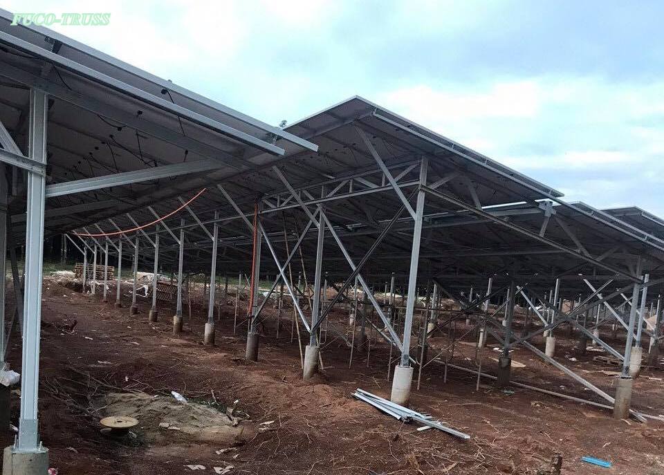 Kèo thép siêu nhẹ hệ giàn nhà năng lượng