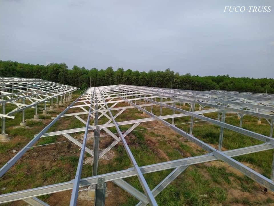 Kèo thép siêu nhẹ hệ giàn nhà năng lượng