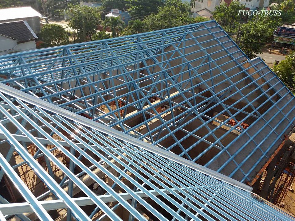 Khung kèo thép siêu nhẹ hệ 2 lớp