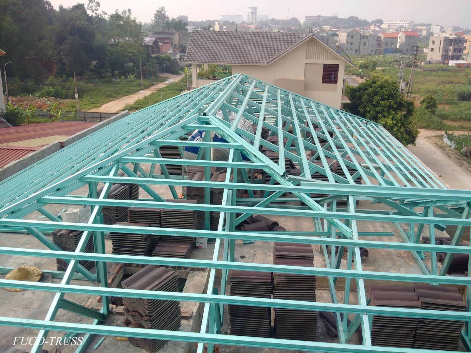 Khung kèo thép siêu nhẹ hệ 2 lớp