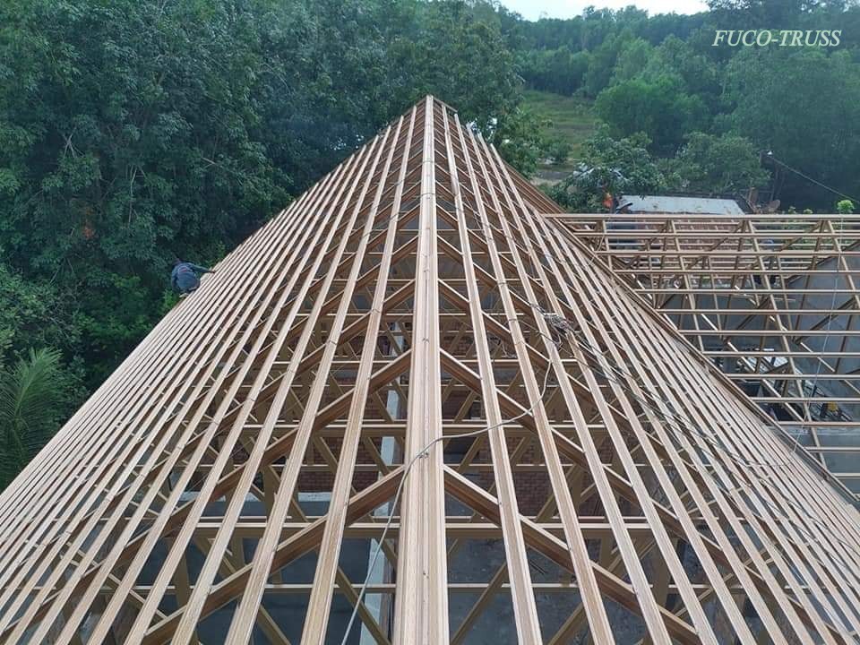 Khung giàn kèo xà gồ thép mạ trọng lượng siêu nhẹ